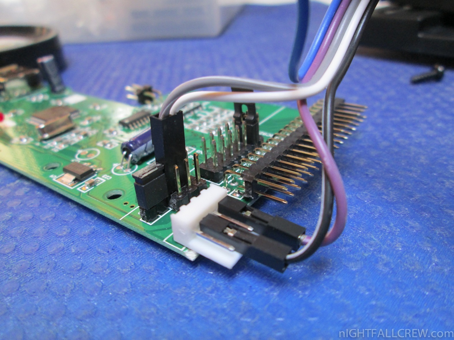 Board with headers